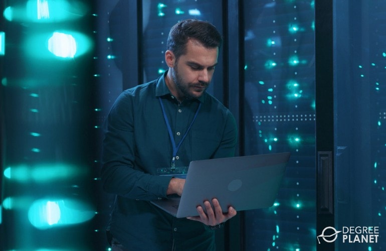 Computer and Information Systems Manager working in data center