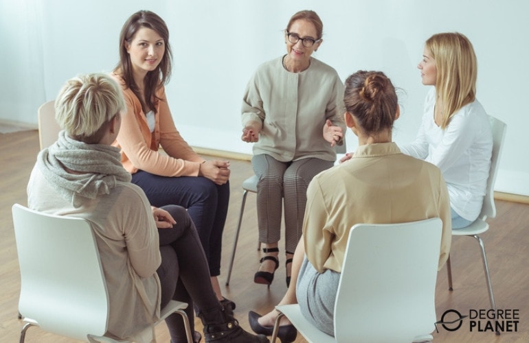 Group of people in a behavioral therapy session