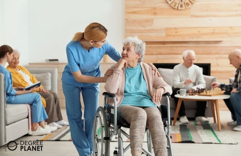 Nurse Practitioners working in a home care for elderly