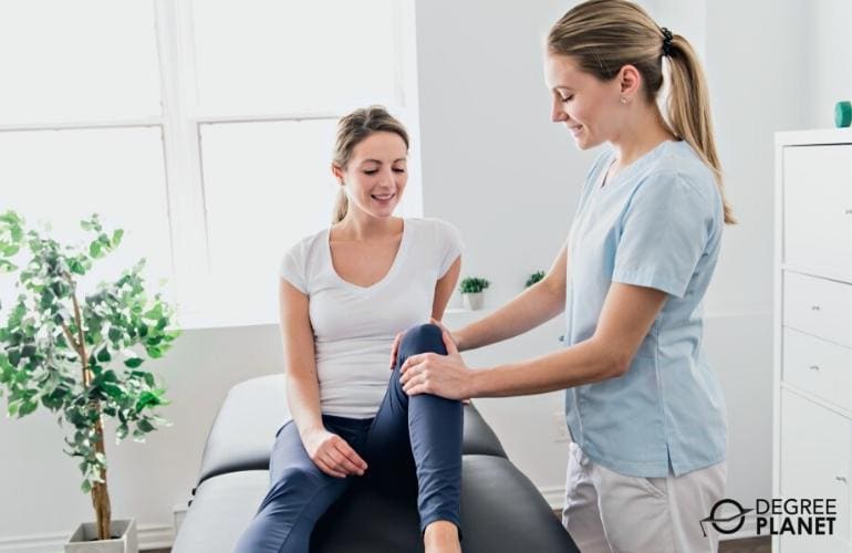 Physical Therapist Assistant helping a patient