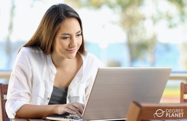 Woman taking Online Integrative Health Degree